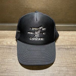Cipriani Trucker Style with Rope on Black SnapBack Hat